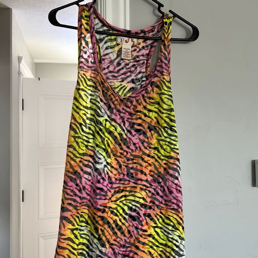 Op cheetah print tank top size XXL